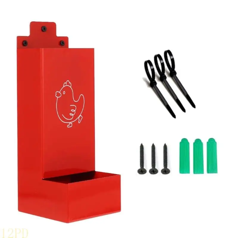 12PD Hanging Chicken Shell Feeder Automatic Dispensing Feeding Bowl Coops Use