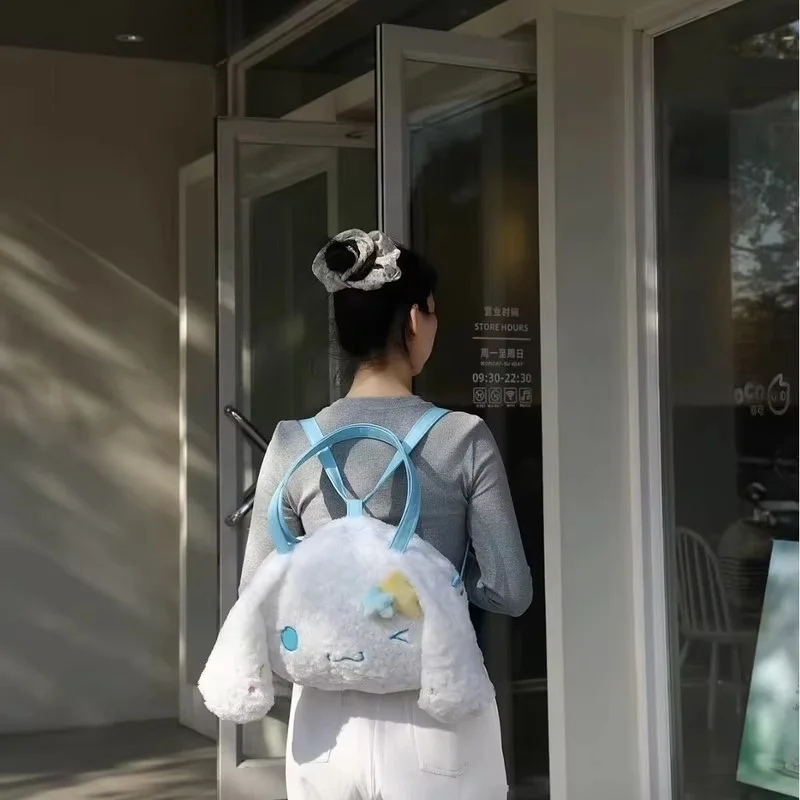 新しいかわいい漫画ぬいぐるみ大容量クロスボディバッグピンクガールハート多機能ポータブルハンドバッグバックパック