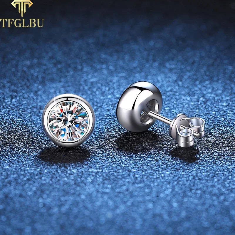 TFGLBU D Color 1/2CTTW  Moissanite Stud Earring for Women Wedding Sparkling 100% S925 Sterling Silver Elegant Jewelry Wholesale