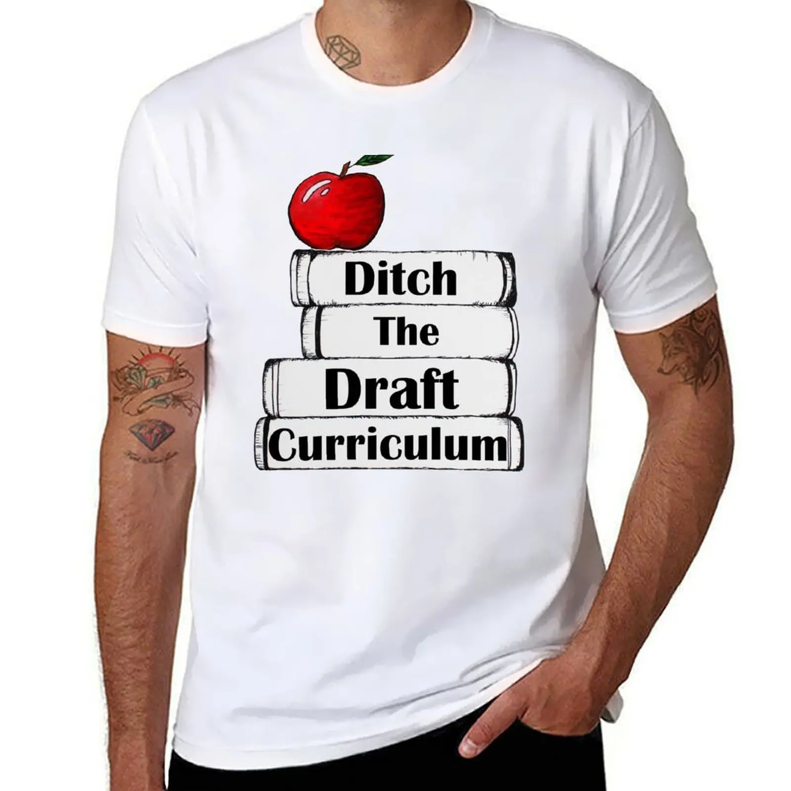 

Ditch the Draft Curriculum T-Shirt man t shirt cotton high quality t shirt men 100% cotton luxury brand T-Shirt