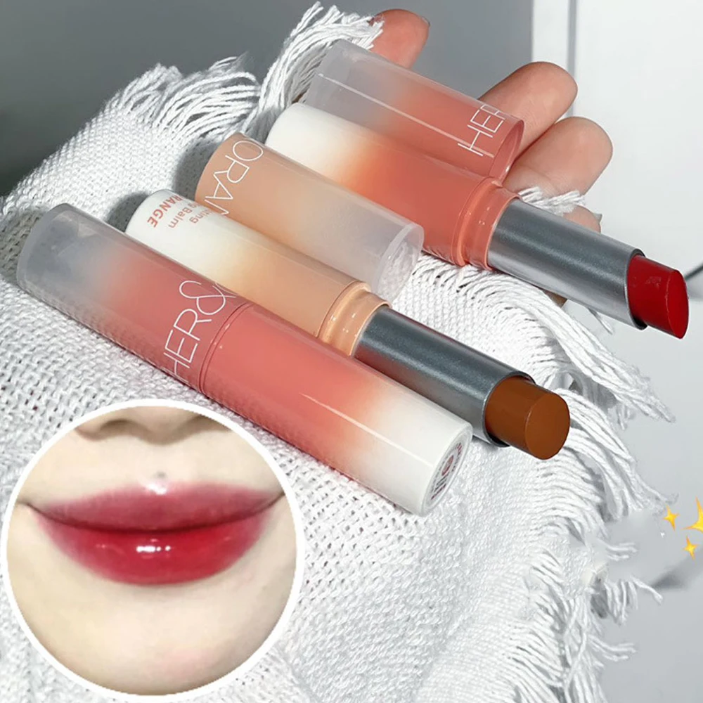 Lápiz labial hidratante brillante, brillo de labios no pegajoso, tinte de labios rojos Nude, 6 colores, maquillaje de pintalabios de larga duración, Coreano