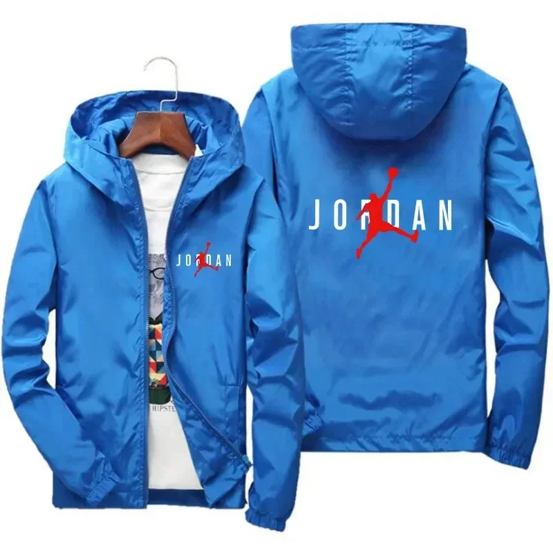 

New 2025 Spring and Autumn Men's casual hooded jacket, outdoor casual waterproof large-sized coat for men and women S-7XL