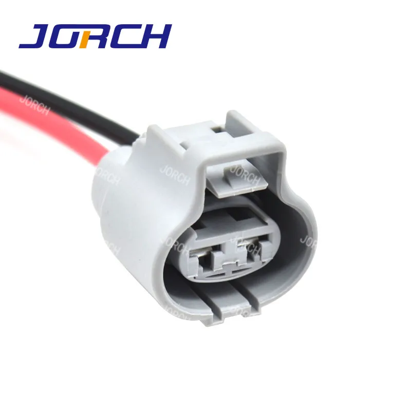 2 Pin Auto Waterproof Electronic Fan Connector Brake Booster Pump Components Plug for Toyota Ford Focus Mazda with 14AWG Wires