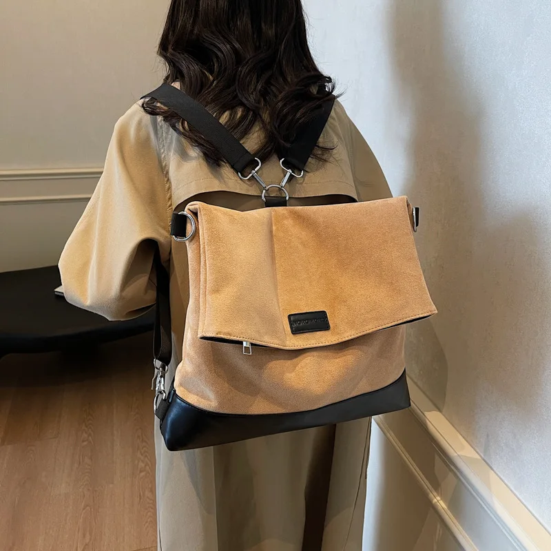 Autumn And Winter New Large-capacity Multi-function Backpack Women Travel Fashion Retro Shoulder Bag Leisure Crossbody Bag