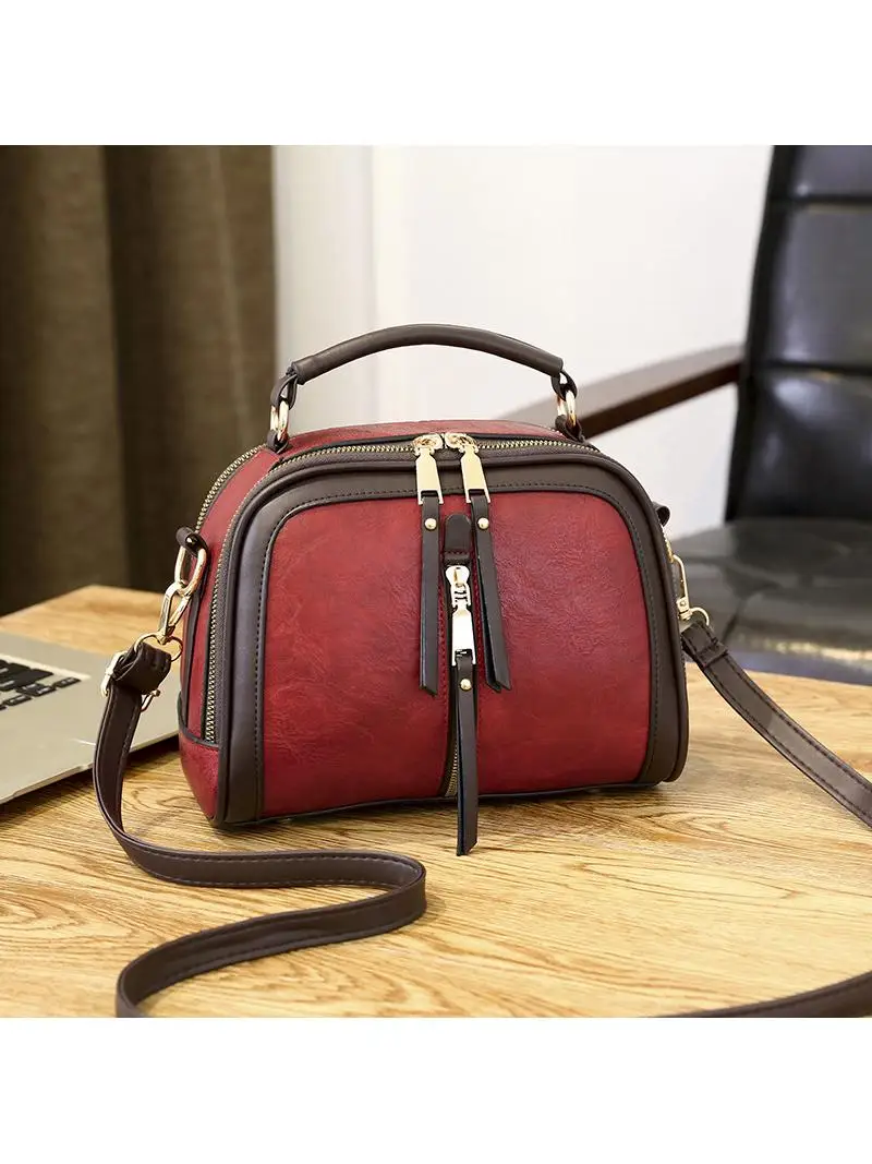 

Модная зимняя женская сумка через плечо, сумка на одно плечо, женская маленькая сумка, треугольная сумка в американском стиле ретро, повседневное использование