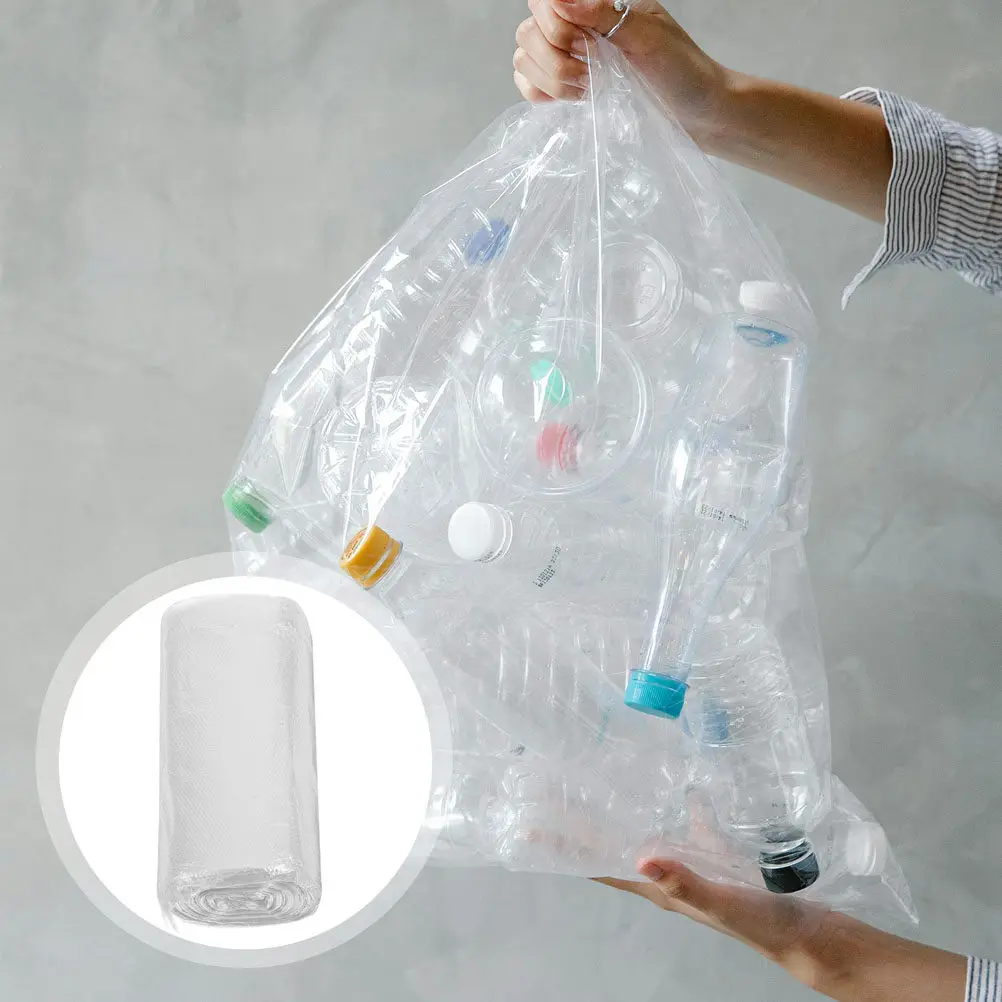 10 Rolls Premium Thickened Plastic Trash Bags Hdpe Material Large Capacity Leakproof Garbage Bags for Indoor Bathroom Kitchen