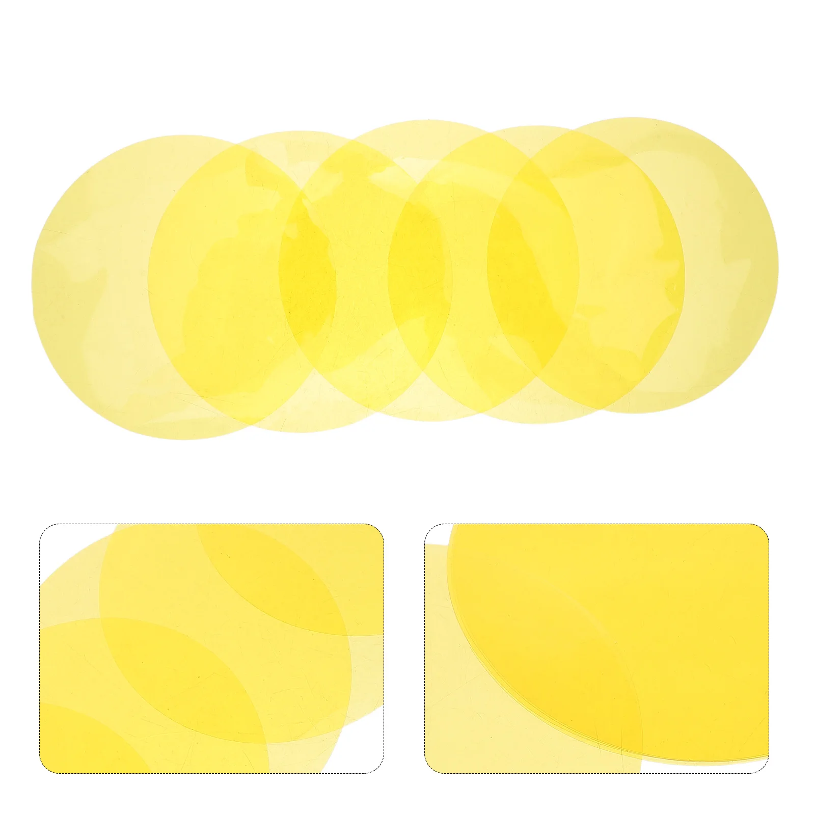 

5pcs Color-Changing Light Stickers Transparent Pet Films For Home Bedroom Living Room Self-Adhesive Diffuser Sheets, Gel Filters