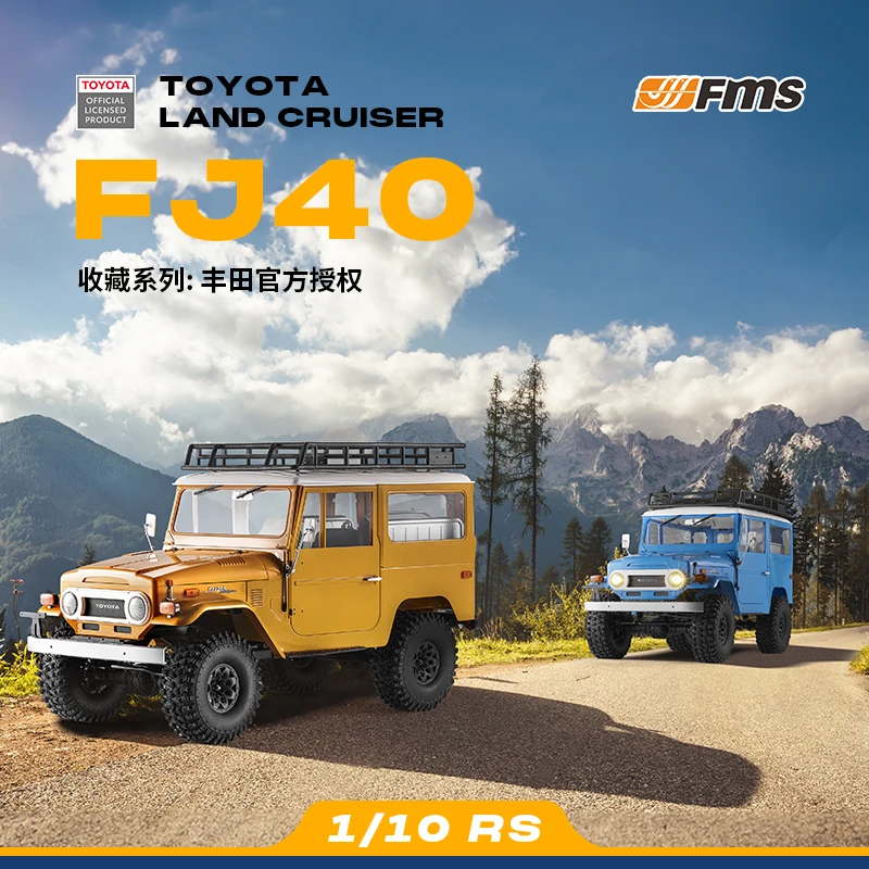Fms 1:10 Toyota Fj40 RcรีโมทคอนโทรลรถOff-Roadสี่ล้อไดรฟ์ปีนเขารถจําลองHard-Shellรถของเล่นของขวัญ