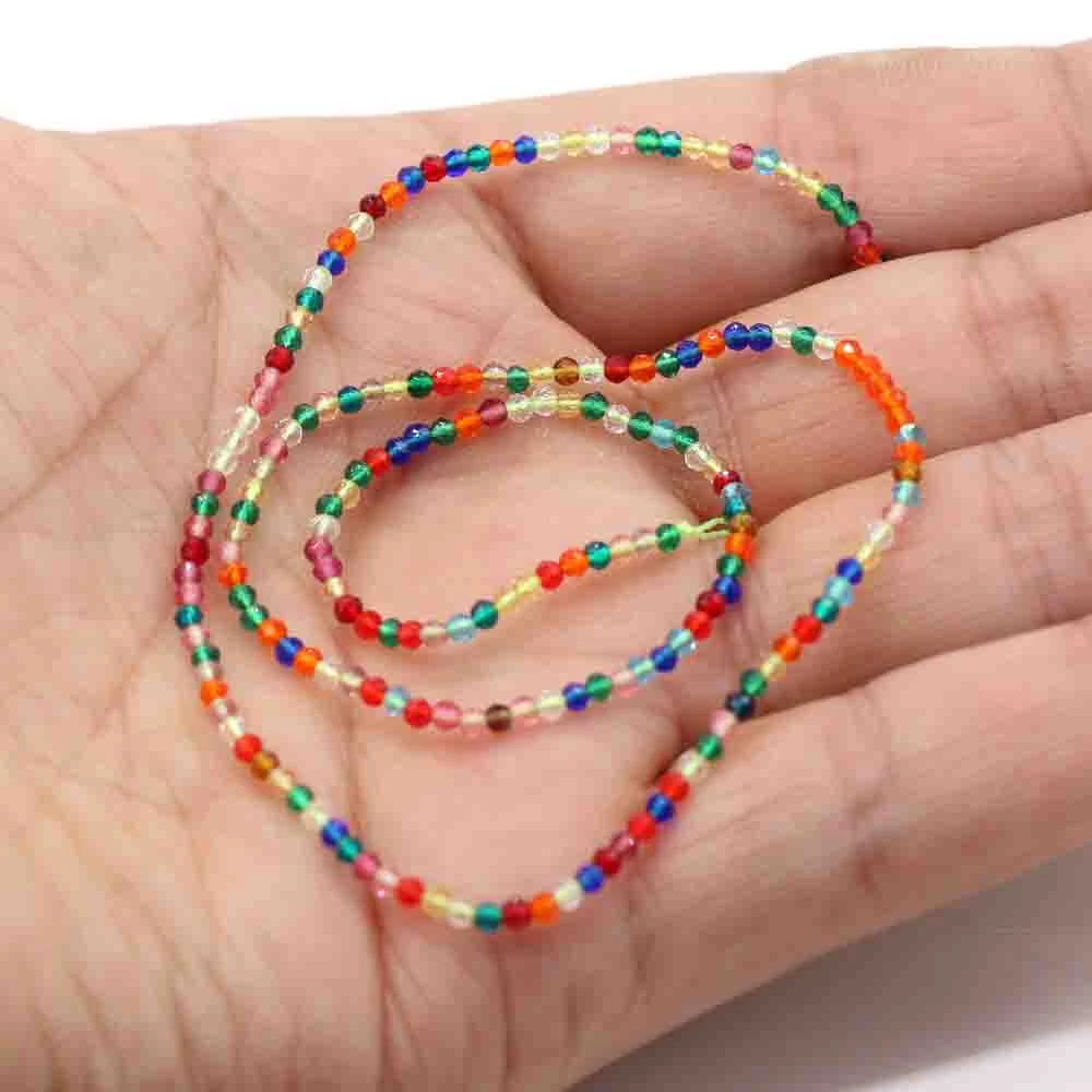 1 Stück natürliche Spinell-Perlen, 2–3 mm, facettierte lose Perlen, natürliche Stein-Abstandshalter-Perlen für die Herstellung von DIY-Armbändern, Halsketten und Schmuck. – Detail 16