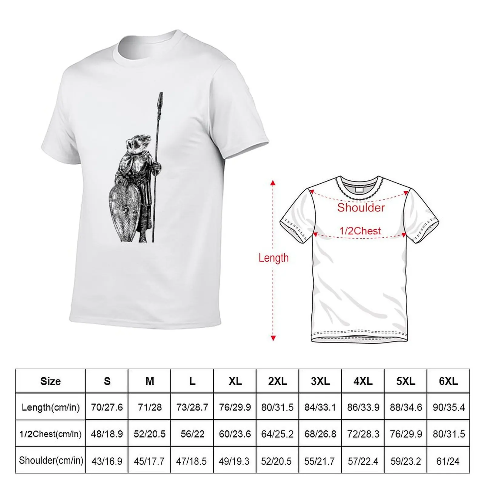 Badger Spearman T-Shirt custom t shirt luxury t-shirt funny t shirts men