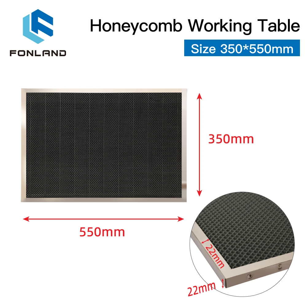 FONLAND Honeycomb Working Table 350*550mm Customizable Size Board Platform Laser Part for CO2 Laser Engraver Cutting Machine