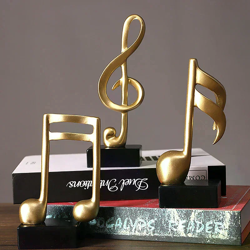 Musical Notes Model Advanced Ornaments Wine Cooler TV Cabinet Living Room Home Desk Fashion Decoration Resin Crafts Gifts Simple