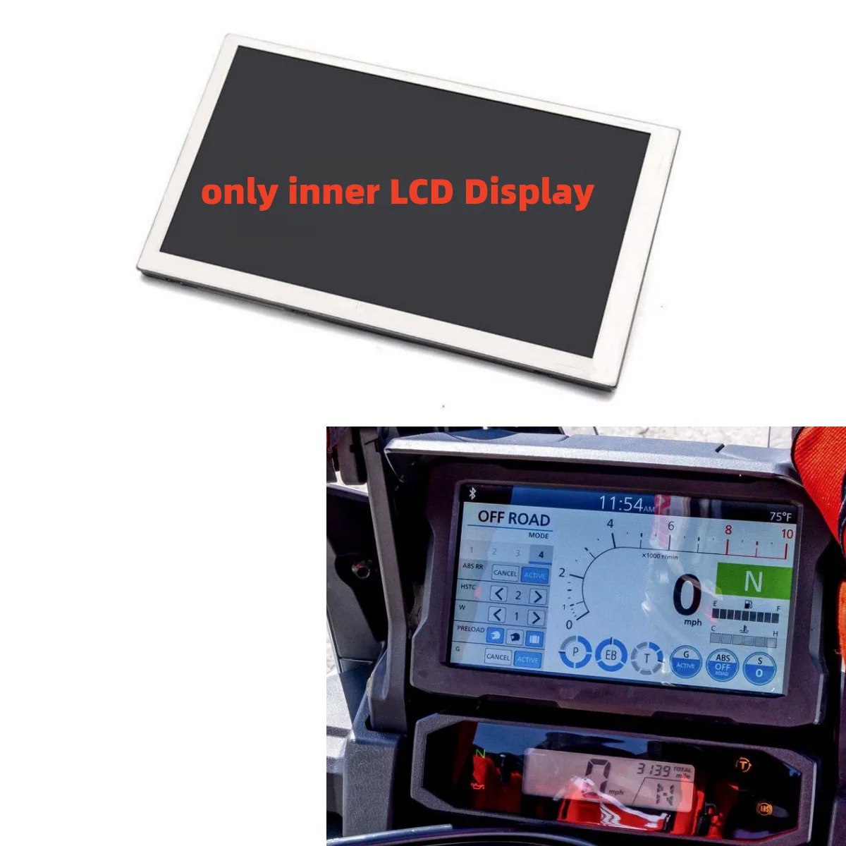 Inner LCD Display Screen Replacement for C065VAN01.1 Honda CRF1000L African Twin Motorcycle