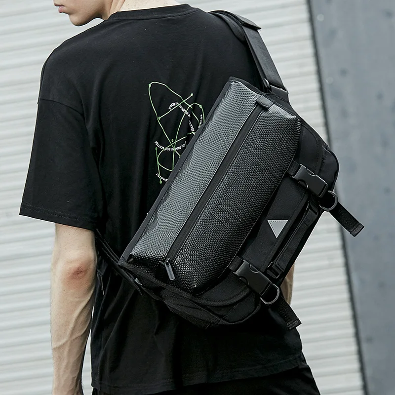 Tactical Crossbody Bag Men Shoulder Messenger Bags Casual Men Chest Bag Workwear Motorcycle Backpack Large Capacity Handbags