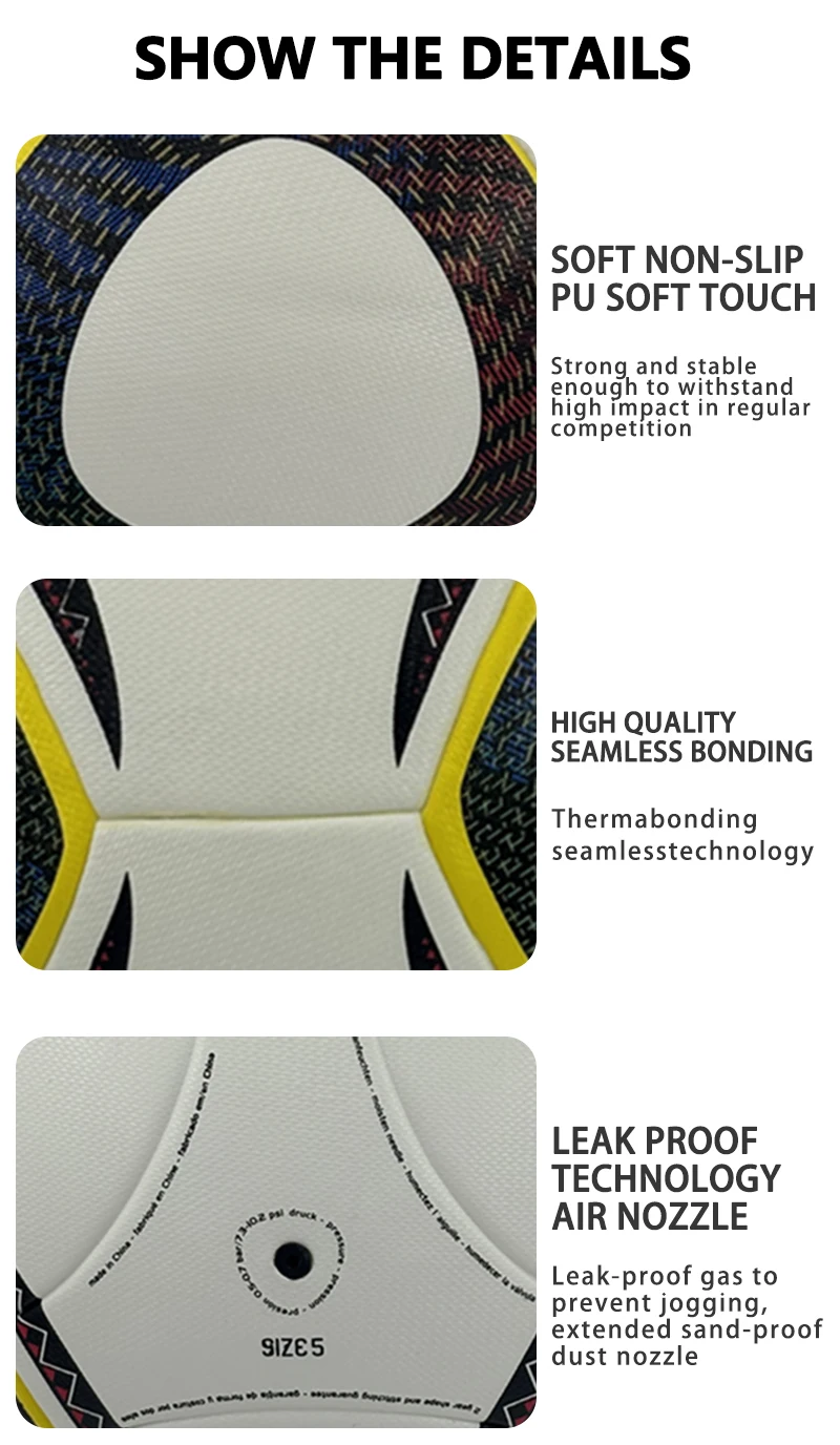 남아프리카 공화국 축구공 2010 공식 경기 훈련용 축구공 사이즈 5 열접착 축구공 도매 축구공