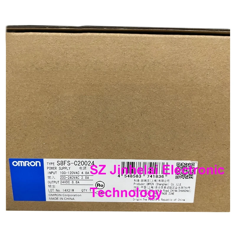 New and Original Omron Switching Power Supply S8FS-C20005 C20012 C20024 C20036 C20048 C20005J C20012J C20024J C20048J 200W