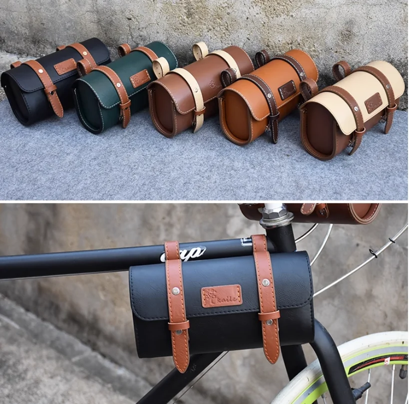 

FREE-Q1102 England Bicycle Retro Tail Bags Saddle Bag Sport Leisure Retro Bike Bicycle Tail Bag