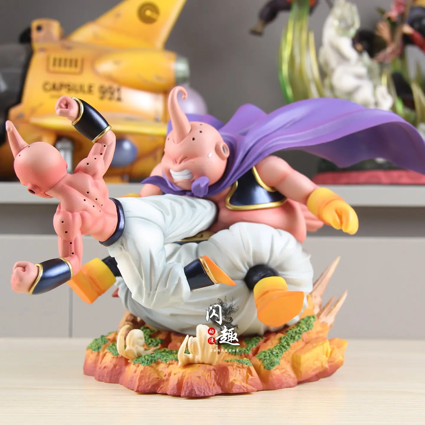 Dragon Ball Fat Buu Versus Pure Buu Series Action Figure Toy Anime Model Statue Desktop Decoration Birthday Gift For Anime Fans