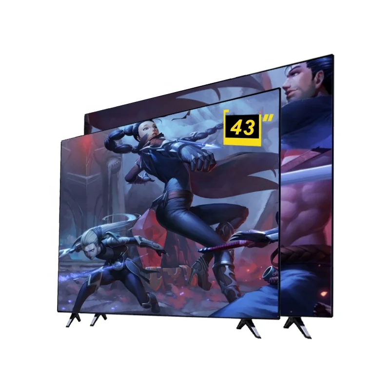 

High end customized TV STLF ZJWWholesale Manufacturer Smart Display TV 43 Inch Narrow Screen LED Television With Color Packing
