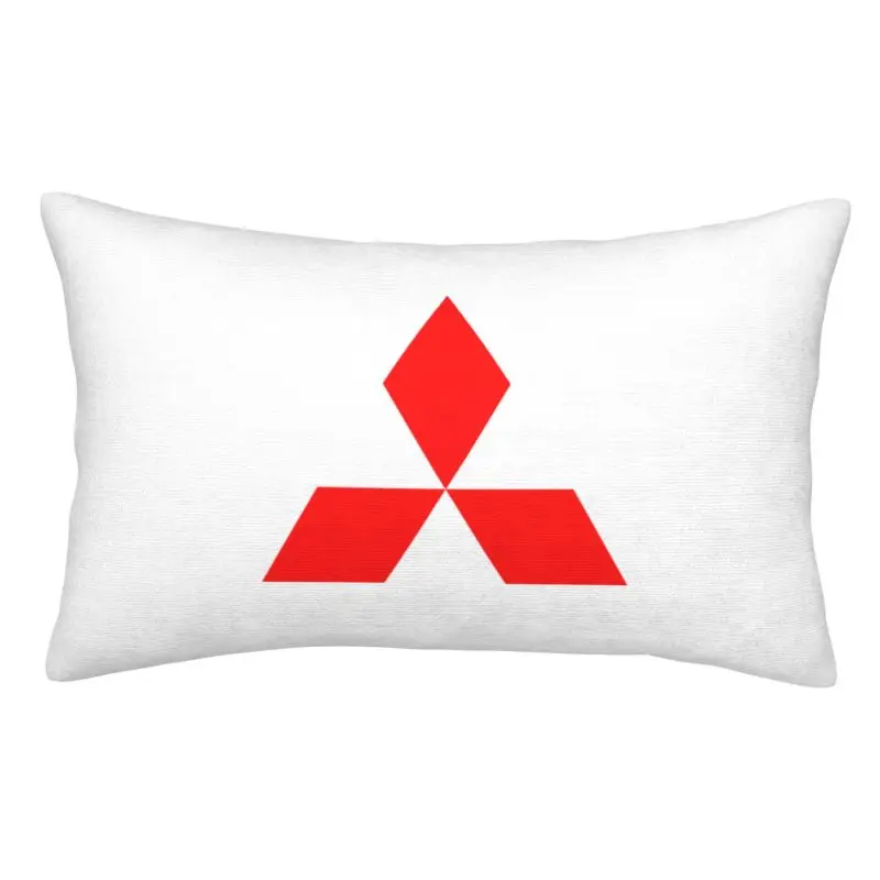 Custom Modern Motor-M-Mitsubishies Motorsport Cushion Cover Polyester Throw Pillow Case Rectangle