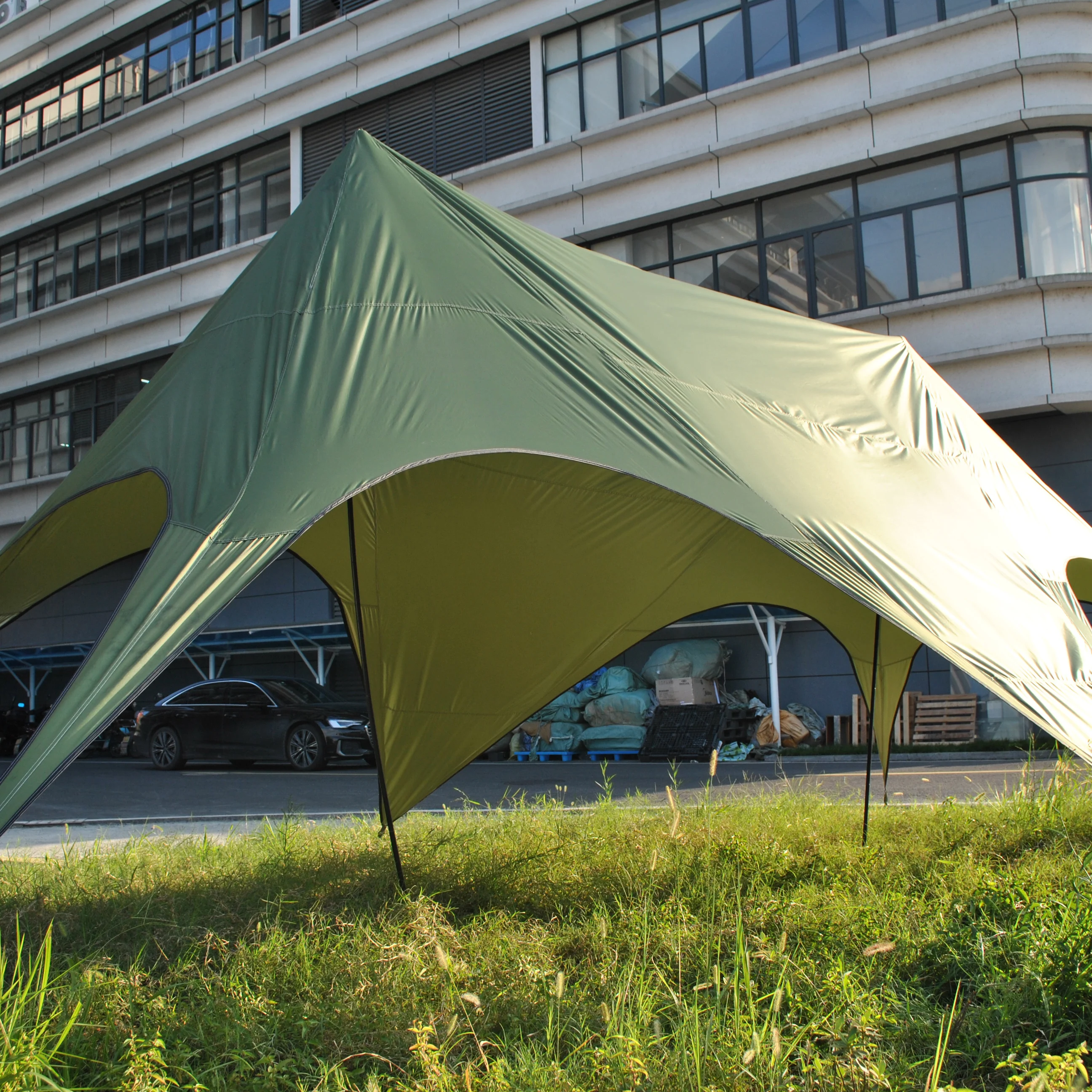 

Семейный брезент для кемпинга, водонепроницаемый навес для 6 человек, навес для палатки, брезент, навес от солнца, пикник на заднем дворе для кемпинга на открытом воздухе, пляжный навес