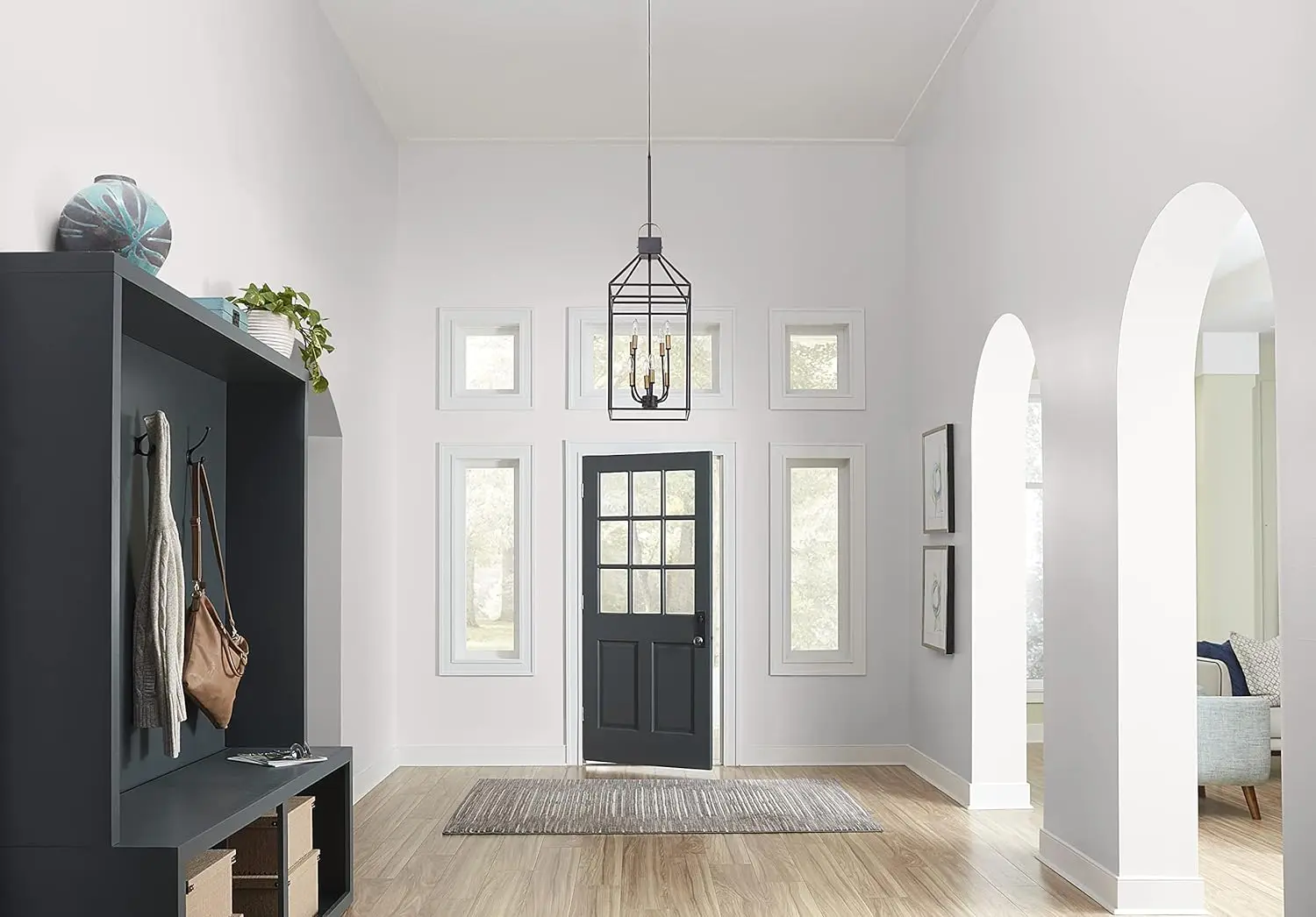 Tribute Paint & Primer, Innenbereich, halbglänzend, Blushing White, 1 Gallone