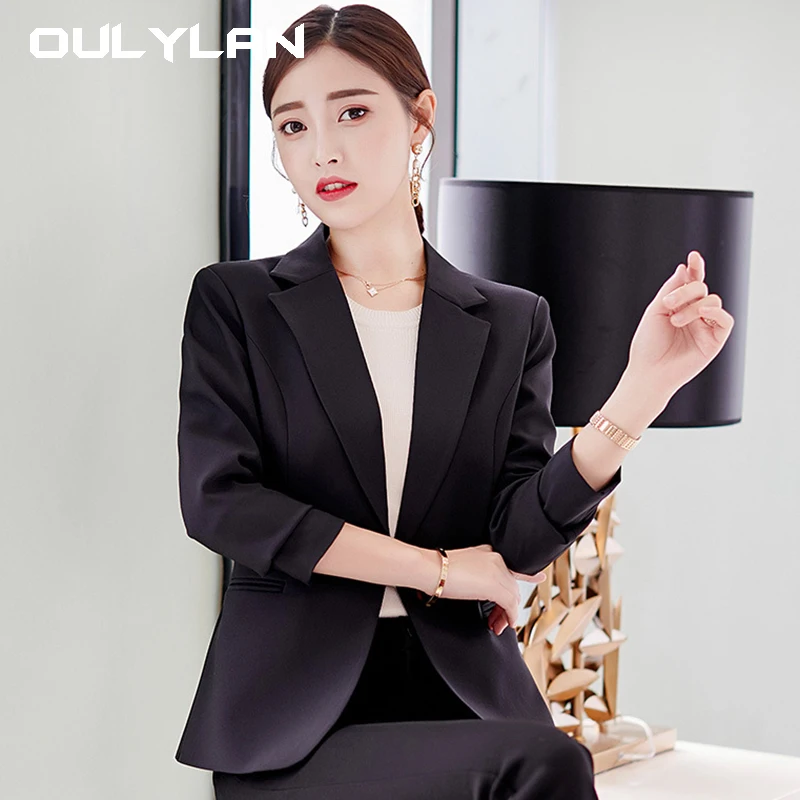 Women\'s 2024 New Fashion Temperament Suit Jacket Retro Long Sleeve Pocket Decoration Women\'s Coat Chic Veste S-XXXL