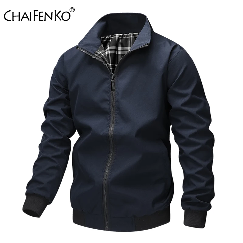 Autumn Winter Fashion Stand Collar Men Coats New Casual Simplicity Solid Jacket Outdoors Loose Versatile Comfort Tops Men