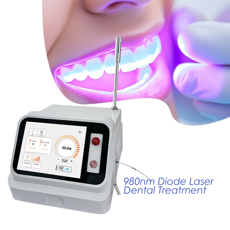 2024 Hot Sale Dental Soft Tissue Laser Machine 980nm Diode Dental Laser Therapy Teeth Whitening Device