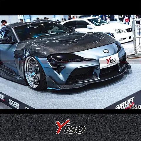 Suitable for SUPRA A90 Modified encirclement Carbon fiber SUPRA A90 Yiso Engine Cover Front Spoiler SUPRA Aerodynamic kit HOOD