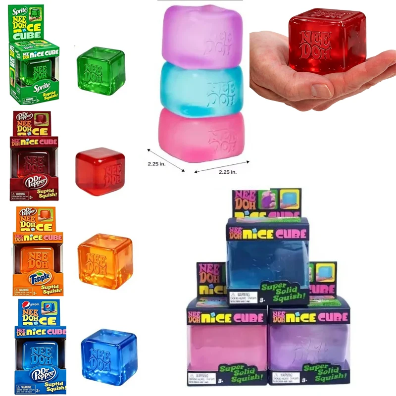 

HOT Schylling Needoh Nice Sensory Squeezing Toy blind box Cube for Stress Relief and Release Toy for Pinching and Playing Gifts