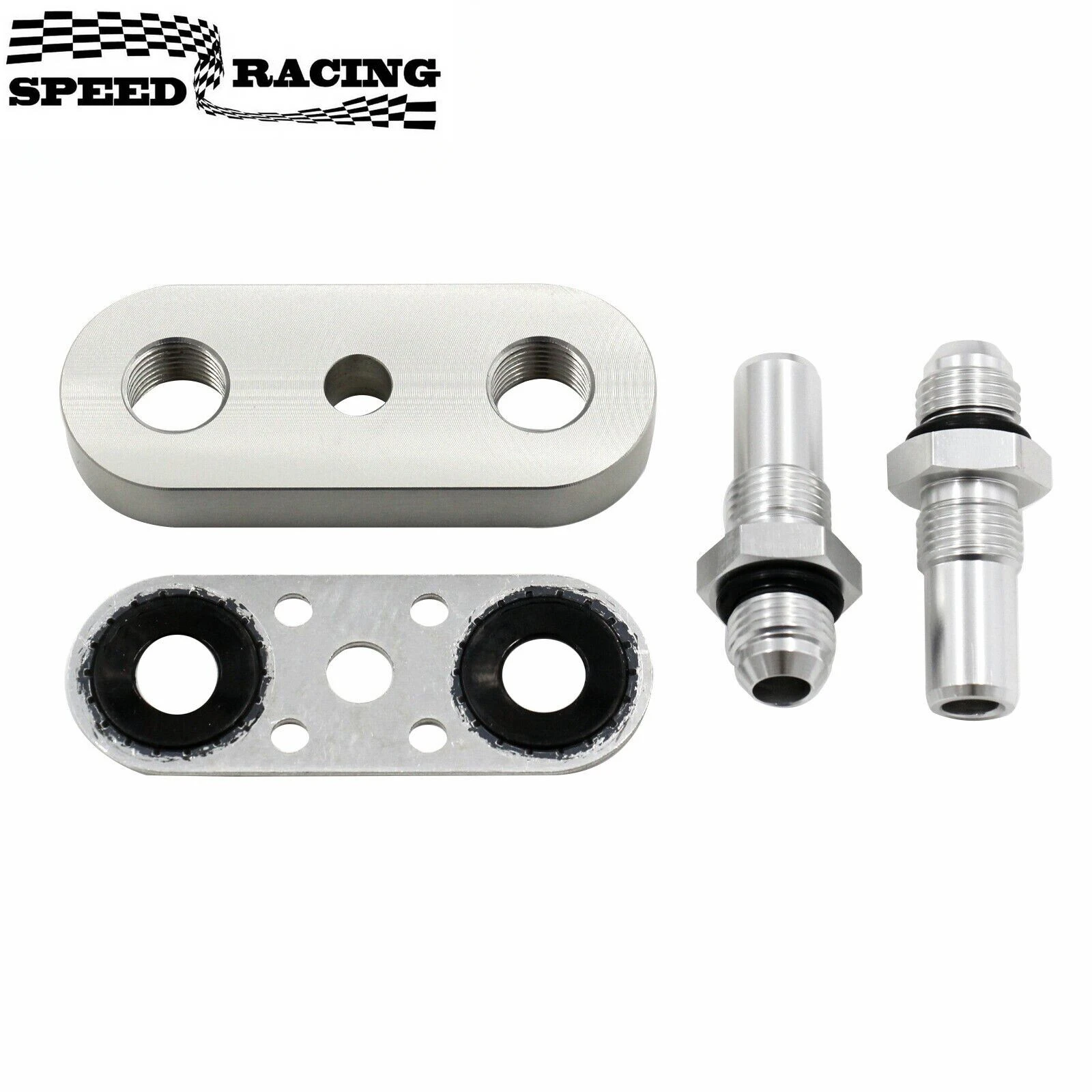 

551121-6AN 6L80E 6L90E 8L90E Переходная пластина линии охладителя коробки передач с уплотнением фитингов 6AN