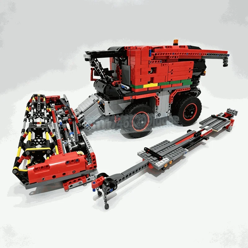NEW 3935PCS MOC Combine Harvester Farm Vehicle Technical Blocks C Model DIY Assembly Creative Engineering Collection Toy Gifts