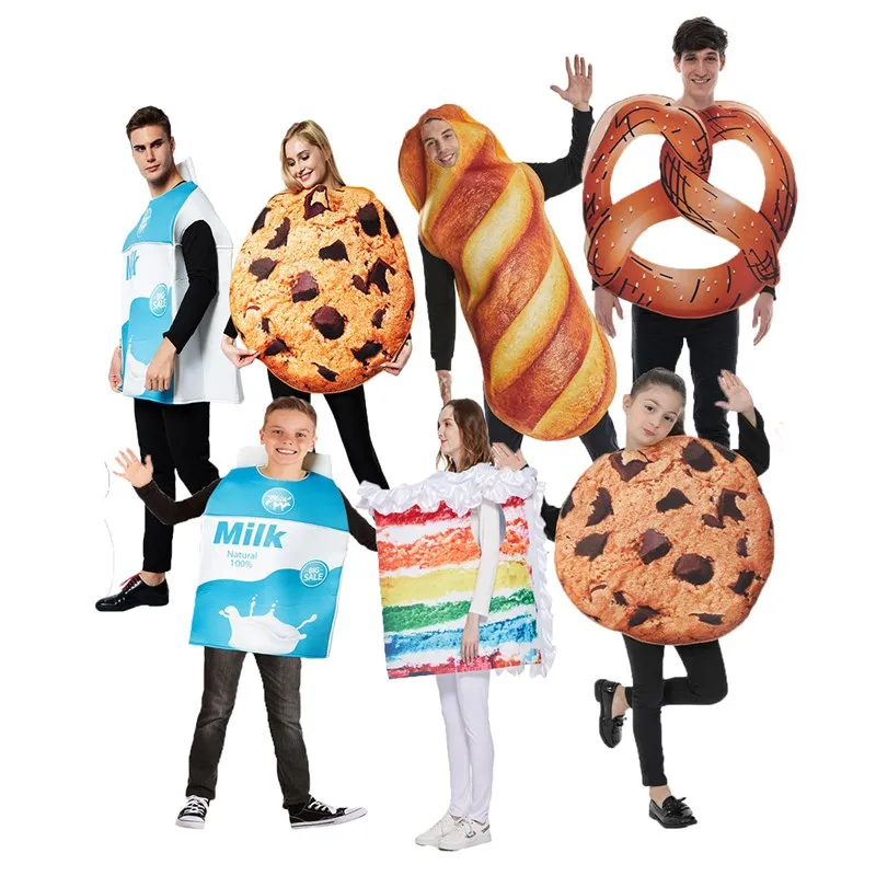 

Halloween Cos Cake Onesie Suitable for Party Company Annual Meeting Restaurant Event Multiple Colors Available Women's Costume