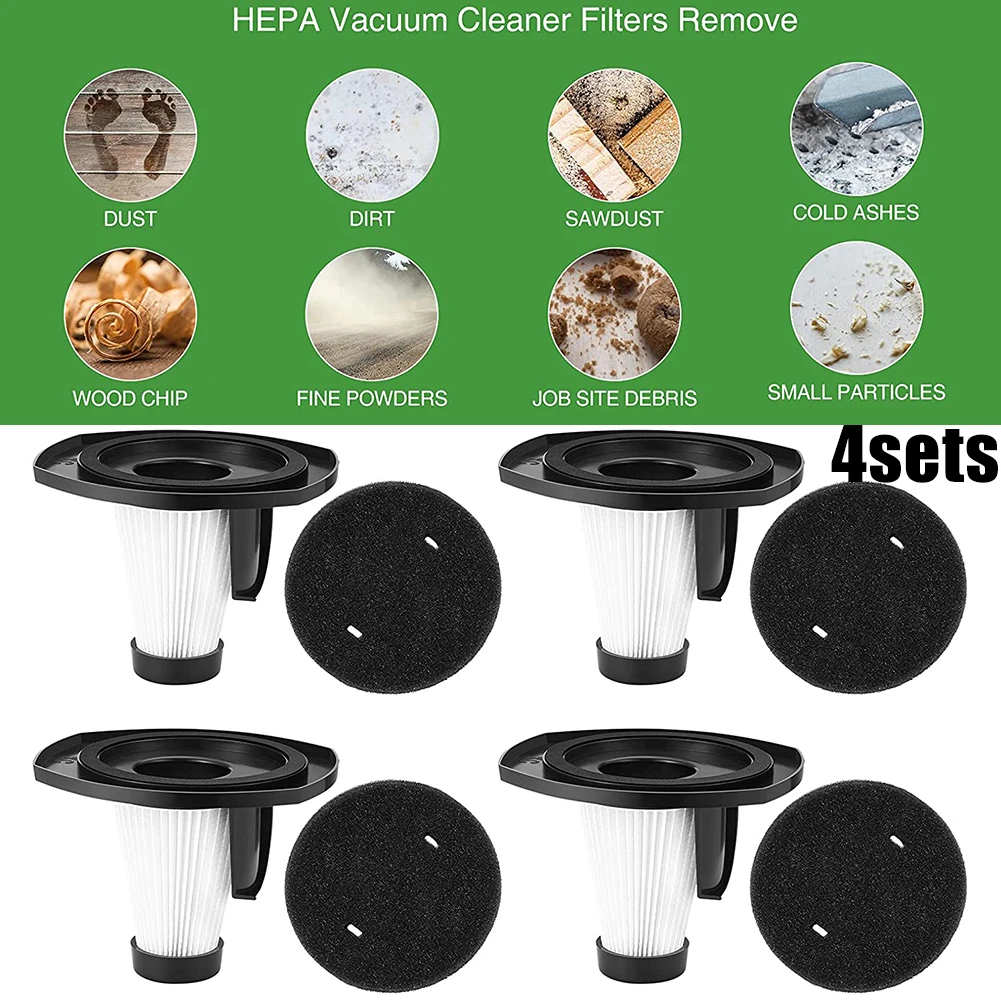 4 Set Filters Sponge Filter Vacuum Cleaner Replacement For MOOSOO LT450 Vacuum Cleaner Filters Remove Parts