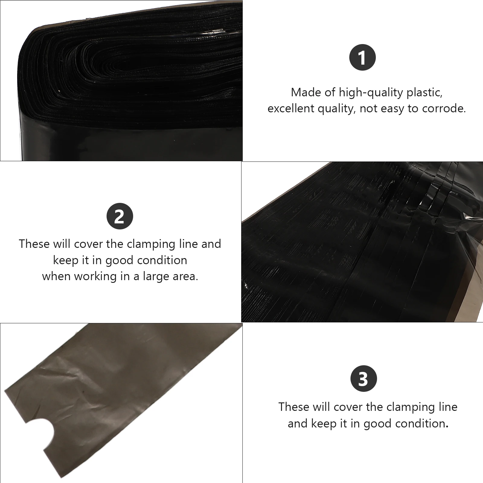 100 個使い捨てタトゥークリップコードバッグ抗腐食安全作業大面積保護クリップコードバッグフックラインバッグ