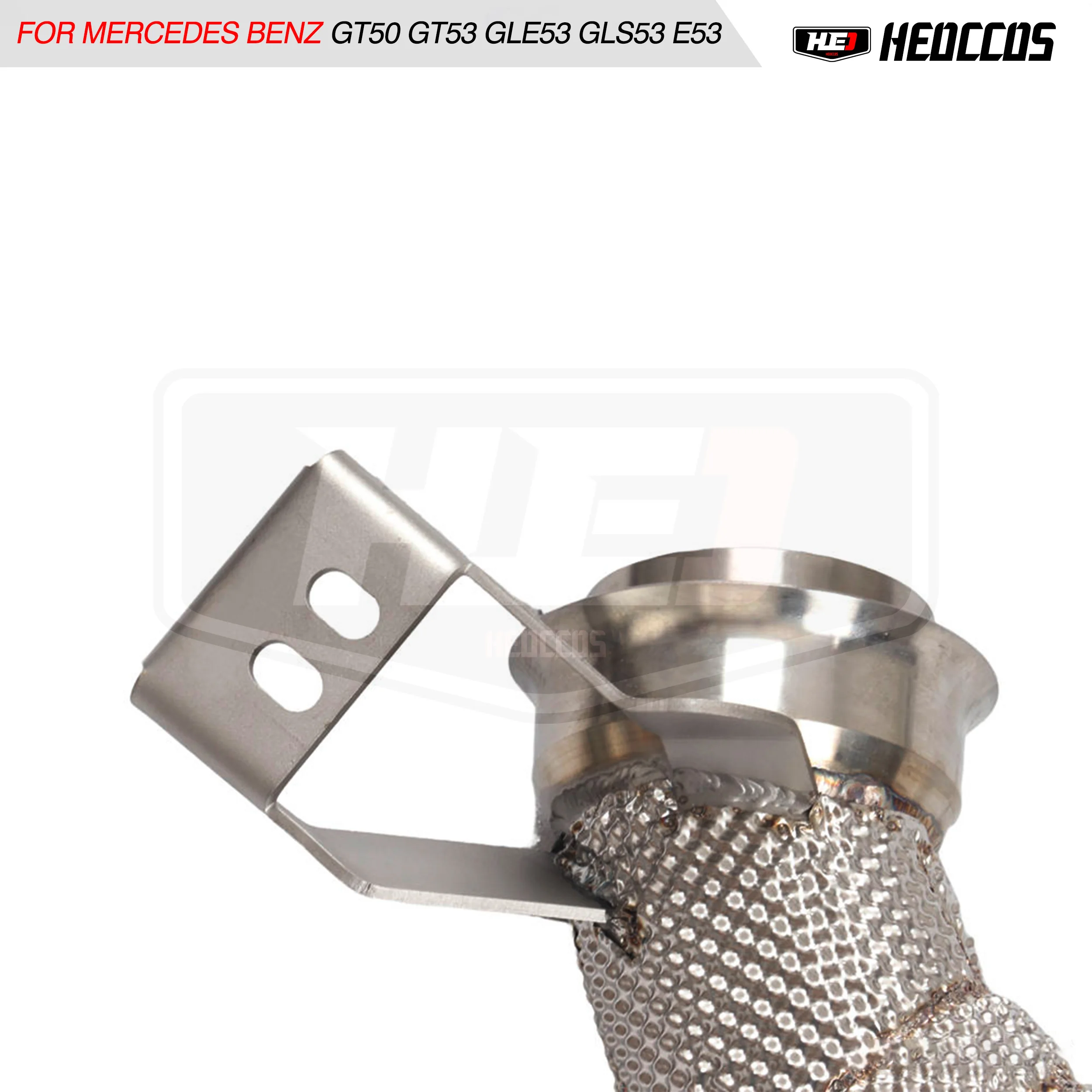 HEO حار بيع العادم النازل لمرسيدس بنز AMG GT43 GT50 GT53 E53 GLE53 CLS53 GLS53 S450 S500 M256 3.0T العادم النازل #5