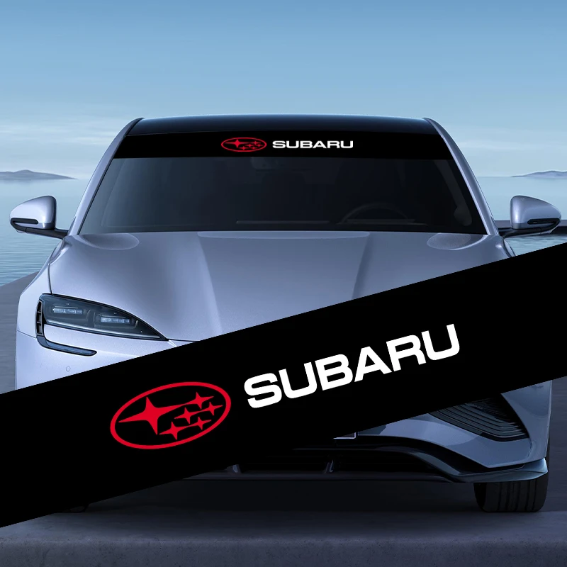 ملصقات الزجاج الأمامي للسيارة ملصقات زخرفية أمامية وخلفية لسوبارو فورستر XV Outback Ascent Impreza WRX STI BRZ WRC #1