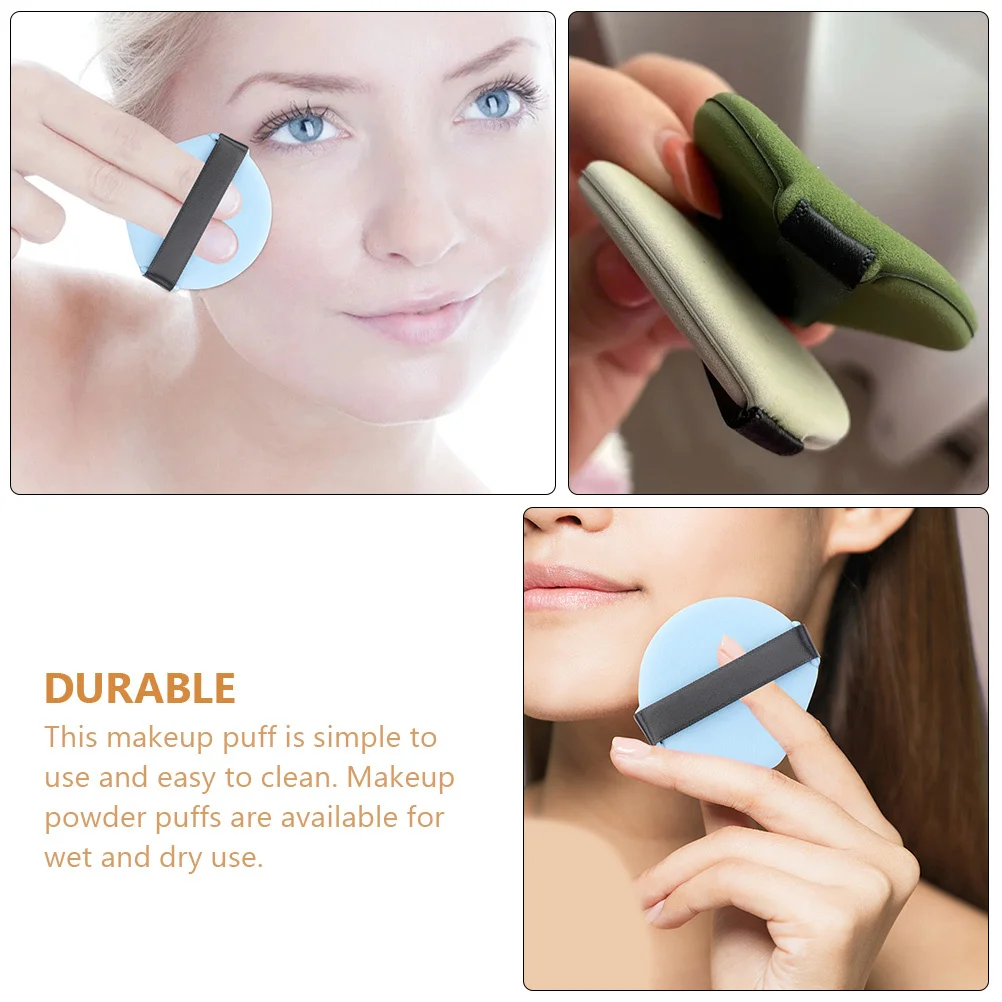 6 قطع من أدوات توزيع بودرة المكياج المرنة لكريم الأساس الجاف والرطب للاستخدام المزدوج للوجه برايمر إسفنجة كريمية لمستلزمات المكياج