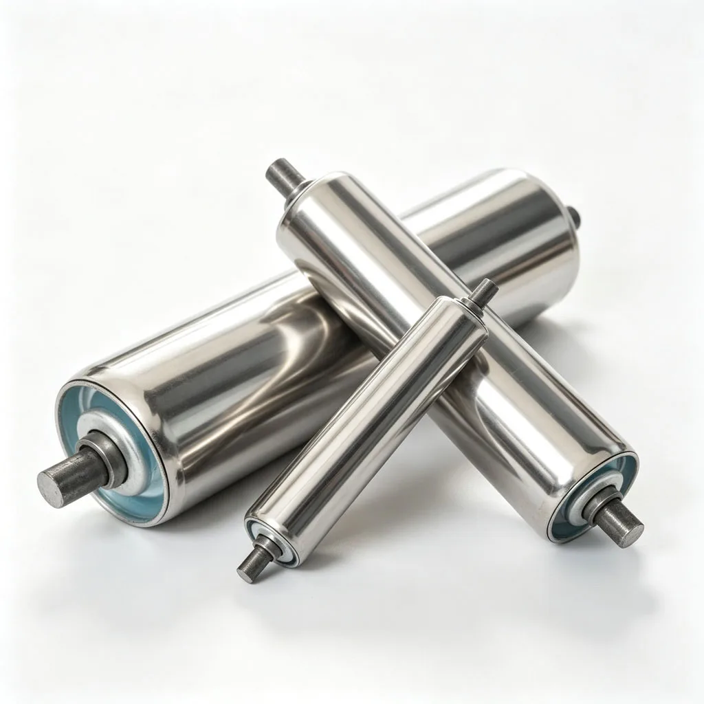 Galvanized/Stainless Steel Idler Conveyor Roller OD25-60mm for Conveyor Belt Assembly Line Unloading