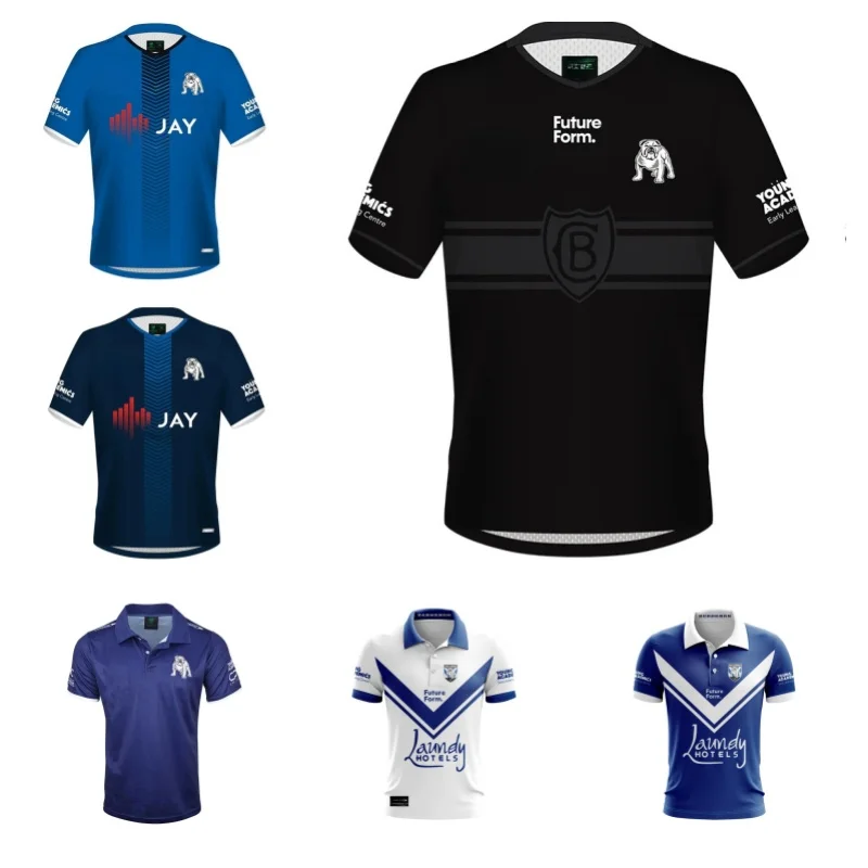 

CANTERBURY BULLDOGS 2024 PLAYERS POLO ADULT (Custom name and number )