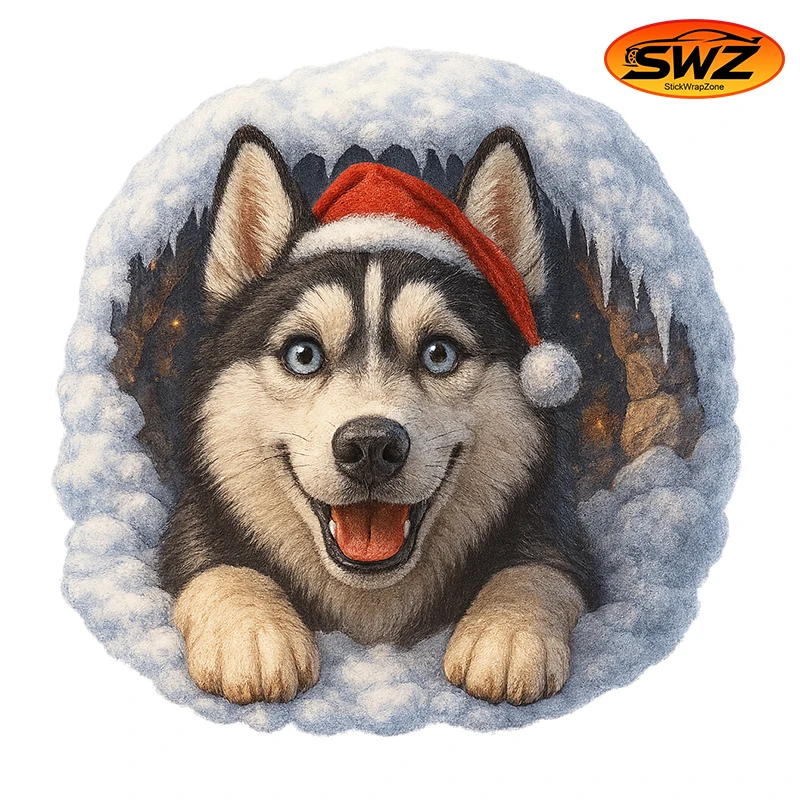 Husky Christmas Pee…