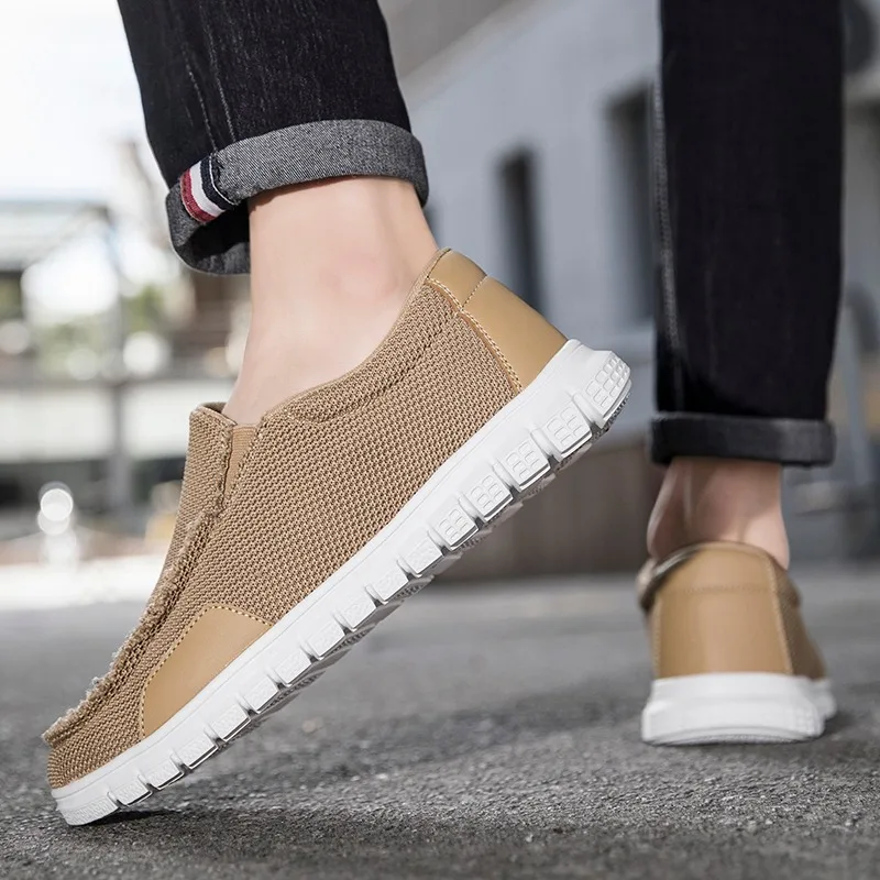 

Damyuan 2024 New Fashion Knitting Sock Sneakers Men Flat Shoes Casual Breathable Sneakers Flats Walking Shoes Male Loafers