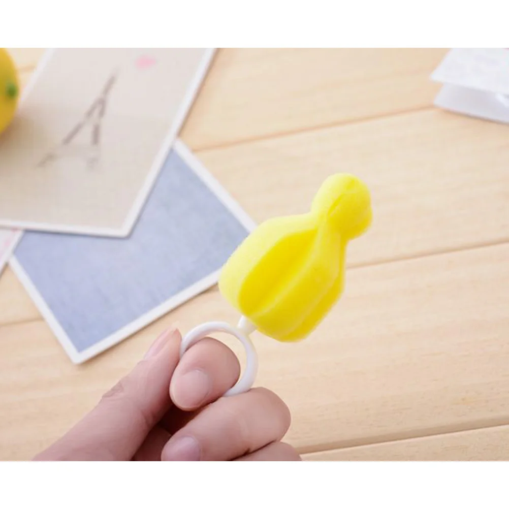 Ensemble de brosses de nettoyage pour sucettes pour bébé, 20 pièces, éponge douce, très absorbante, brosses portables durables pour la maison et l'extérieur, bleu rose