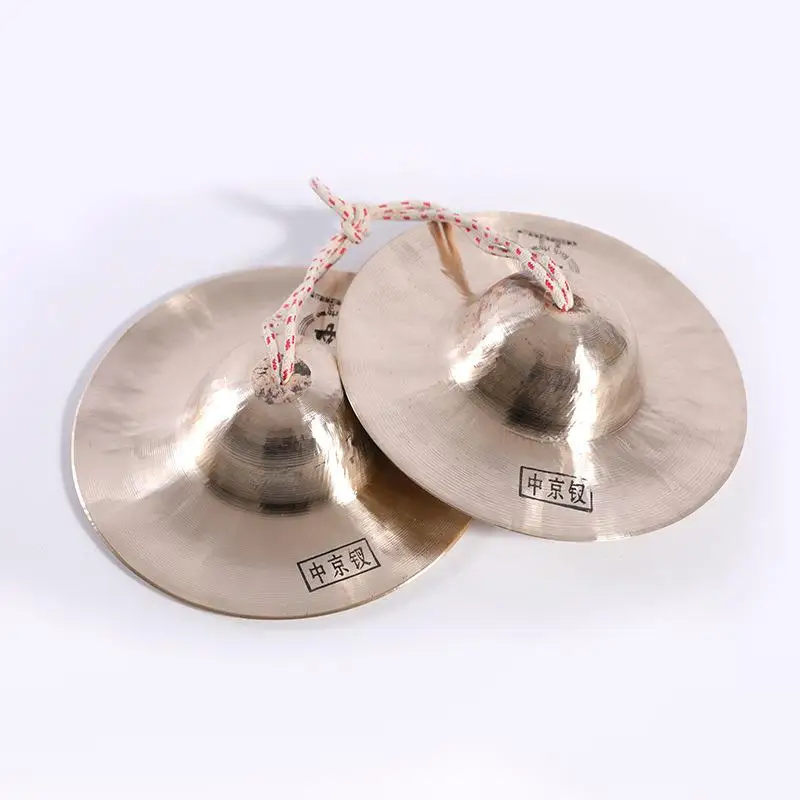 Copper Handmade Cymbals Gong Band Rhythm Percussion Musical Instrument Cymbal Musical Instrument Traditional Chinese Gong Band