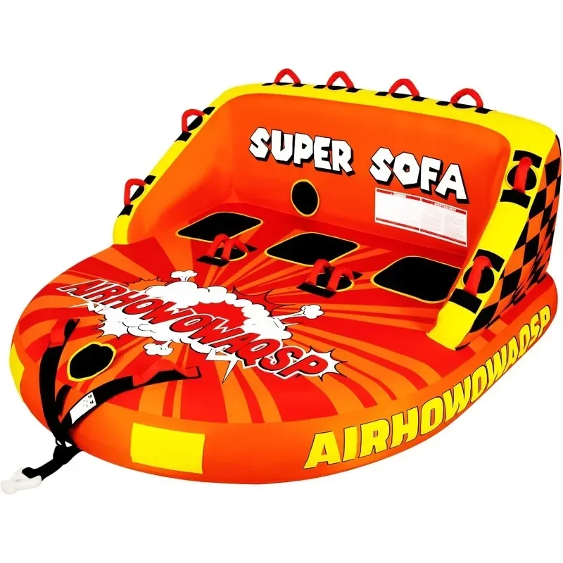 

Super Sofa Towable Tubes Tubes for Boats,Inflatable Pull Boats/Boat Tube/Water Tube,Front&Back Tow Points for Water Sports