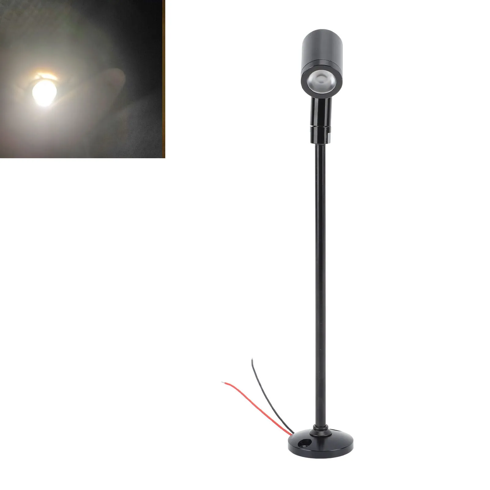 ZK30 LED Mini Spotlight Jewelry Showcase Display Lights DC12V Upright Mini Display Cabinet Light Eye Care Stable Heat Dissipatio