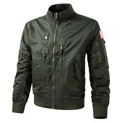 New MA1 Pilot Bomber Jacket Men's Fashion Spring Autumn Baseball Suit Casual Coat Men's Military Windproof Jacket