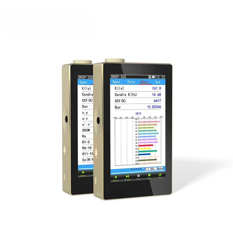 

350C Portable Spectrometer, Spectral Analyzer, Illuminance Meter, CCT Meter