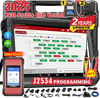 LAUNCH X431 PRO3S+ Elite Bidirectional Scan Tool support CAN FD,DOIP,J2534 HD Trucks OEM Topology Map 50+Service Online Coding